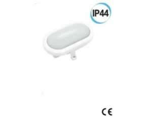 LED Außenscheinwerfer oval Halterung 169 x 115 Farbe weiß Electraline 65005 - Bild 1 von 1