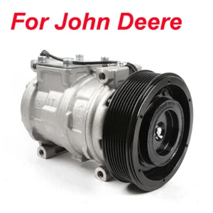 Compresor de aire acondicionado con kit de embrague de CA para modelos John Deere RE46609 RE69716 AH169875 - Imagen 1 de 18