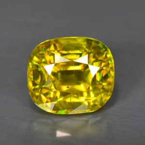 3,00Ct Master Ovalschliff_Wunderschönes unbeheiztes Gelb mit mehrfarbigem Titanit Sphen - Bild 1 von 1