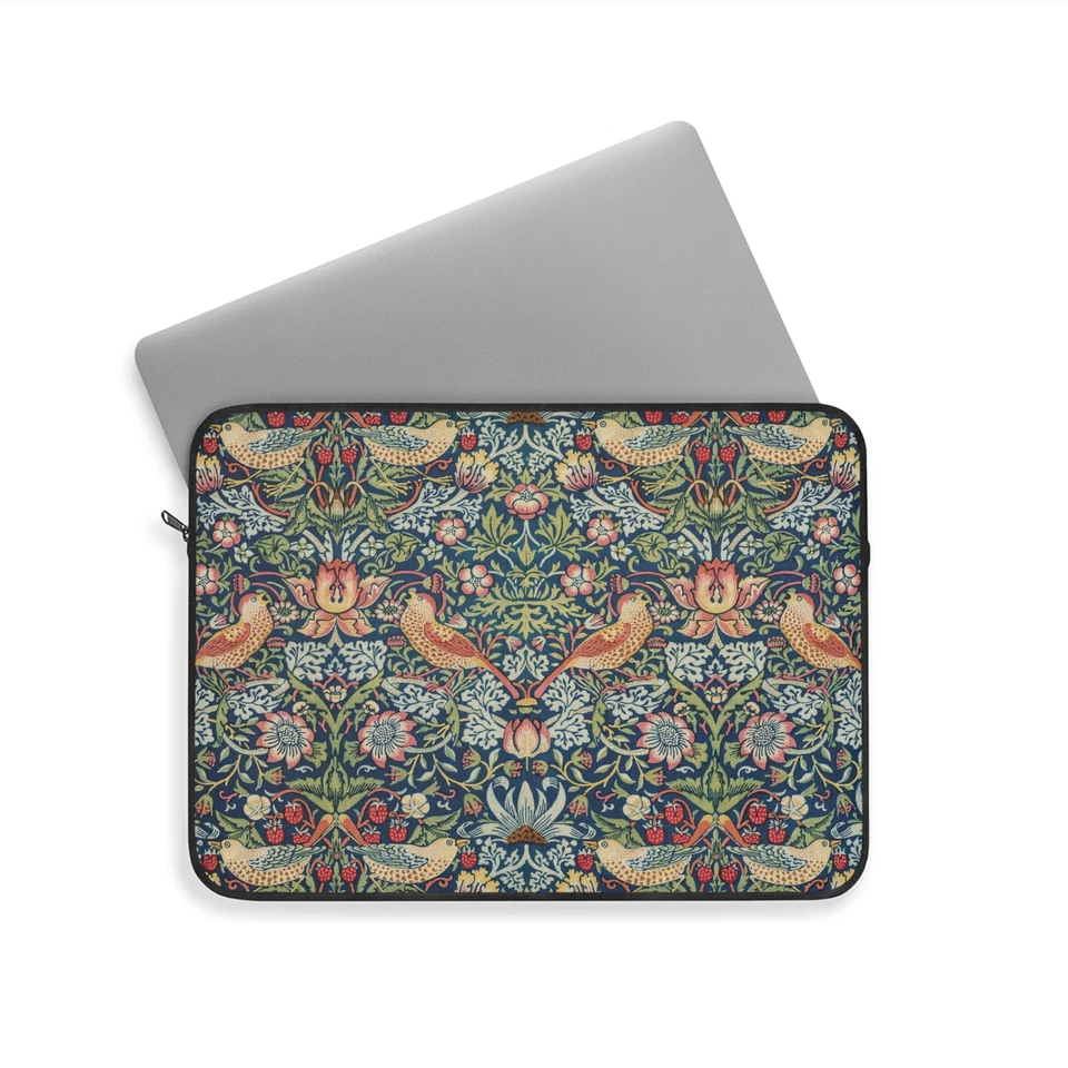 De colección William Morris Floral Patrón Pájaro - Funda para Laptop - Elegante Estuche para Tablet Foto 1 de 1