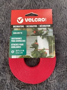 Velcro Brand Garland Or Plant Ties Red 30 Feet X 1/2" New - Picture 1 of 3