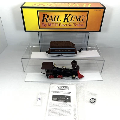 MTH RailKing 30-1135-1 Texas W. & A.R.R. 4-4-0 Steam Engine PS.1 O Used BCR - Image 1 of 4