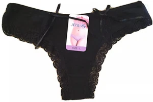 Xl & Hy Thong Panty, L, Black,New, 0918005 - Picture 1 of 2