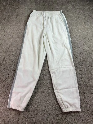 Pantalones de Tenis Nike DE COLECCIÓN Para Hombres M Blanco Gris A Cuadros Calentamiento Forrado Cancha LEER Foto 1 de 4