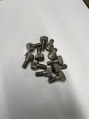 SPERRY AUTOMATICS CO Knurled Thumb Screw Stainless Steel 1/4-20 Thread 1/2 length 10 Pieces 7113