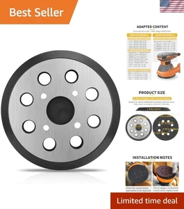 Almohadilla lijadora de óxido de aluminio eficiente de 5 pulgadas para Ridgid R2600/R2601 - Larga duración - Imagen 1 de 9