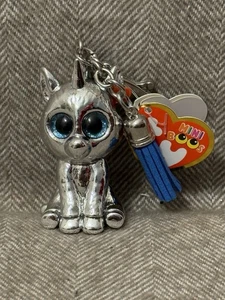 New! Ty Mini Beanie Boos 2.5" Clip / Keyring SILVER the Unicorn, 2020 - Picture 1 of 8