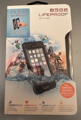 LifeProof Nuud Waterproof Dirtproof Series Case For iPhone 6- Black - Image 1 of 4