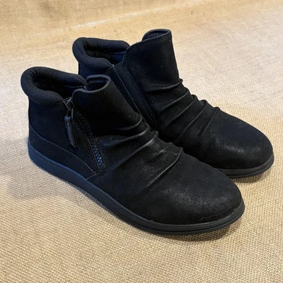 Clarks Cloudsteppers Botas Mujer 7.5 Cojín Cremallera Inclinado Botines Comodidad Foto 1 de 4