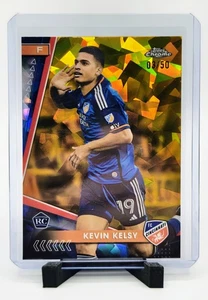 2024 Topps Cromo Zafiro MLS Kevin Kelsy #106 Oro/50 RC Cincinnati - Imagen 1 de 2