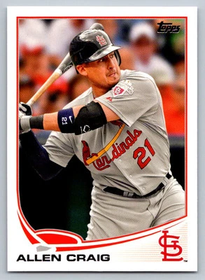 2013 Topps Series 1 Base # 321 - Allen Craig - St. Louis Cardinals - Image 1 of 2