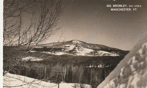 Vintage Postcard Photo Big Bromley, Ski Area, Manchester Vermont 1947 - Picture 1 of 2