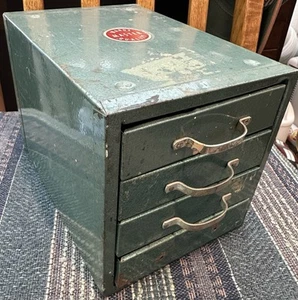 Vintage Wards Master Quality, 4 Drawer, Metal Tool Cabinet, Small Parts Storage - Picture 1 of 7