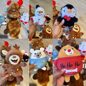 Hundespielzeug Weihnachten Winter Thema Quietschendes Knistern 6er Set - Bild 1 von 8
