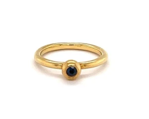 Tiffany & Co. Paloma Picasso Blue Sapphire 18k Yellow Gold Ring - Size 6 - Picture 1 of 5