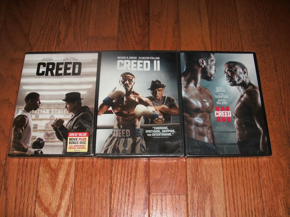 Brand New Sealed. Creed complete set of 3 movies on DVD. Rocky spin-off movies. - Image 1 of 1