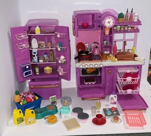 Our Generation Doll Purple Gourmet Kitchen Fridge 18" Dolls with accessories - Picture 1 of 19