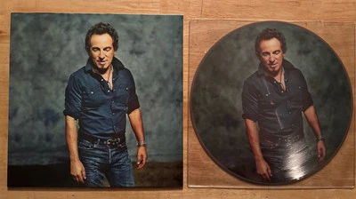 12" 33 LP PICTURE DISC BRUCE SPRINGSTEEN IM ON FIRE EDITION NJ FAN CLUB - Image 1 of 2