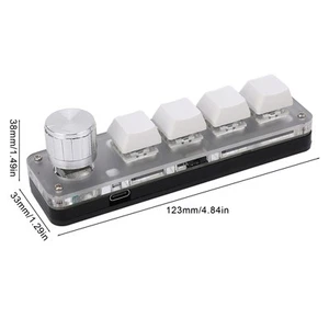 `4 Tasten Programmierbare Tastatur Mit Einstellbarer Einzelknopf Bt Rgb Diy - Bild 1 von 22