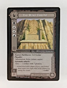 El Trono del Viento - Tarjeta CCG Tierra Media (1997 ICE) MECCG Sitio de Ojos Sin Tapa LoteR - Imagen 1 de 2