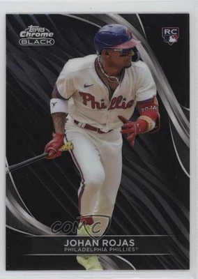 2024 Topps Chrome Black Johan Rojas #90 Rookie RC - Image 1 of 2