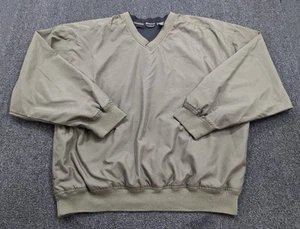 Chaqueta pulóver cortavientos River's End verde oliva cuello en V para hombre talla 4XL - Imagen 1 de 10