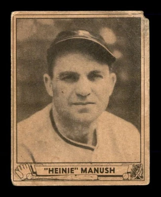 1940 Play Ball #176 Heinie Manush Fair X3329101 Foto 1 de 2