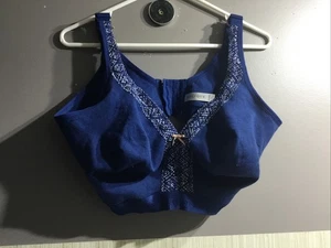 Cacique BH Damen 42DDD ungefüttert vollflächig ohne Bügel blau - Bild 1 von 6