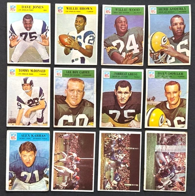 Vintage 1966 Philadelphia Lot x12 Deacon Jones HOF & Stars Low to Mid Grade - Image 1 of 4