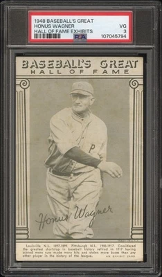 1948 W464 бейсбол большой HOF экспонаты Honus Wagner PSA 3 ** все время отлично ** - Изображение 1 из 2
