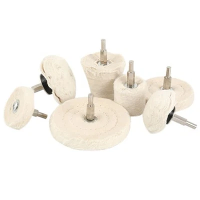 Buffing Pad Polishing Mop Wheel Pads For Drill 7 Pieces Kit Buffer Pads Wheels - Image 1 of 4