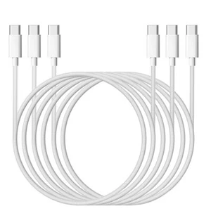 3X 6FT PD 60W Nylon Type-C to USB C Fast Charger Cable for iPhone 16/15 Pro iPad - Picture 1 of 13