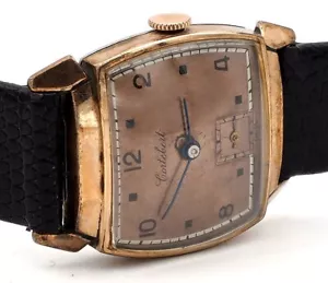 Vintage Cortebert Watch 17 Jewels Swiss Made. Cort. 665 Runs New Strap - Picture 1 of 6