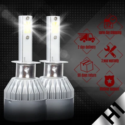 XENTEC LED HID Headlight Conversion kit H1 6000K for Audi S6 1997-1997 - Image 1 of 4