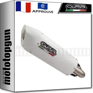 pot echappement approuve aluminium blanc gpr pour bmw r 1200 rs lc 2015 15 - Photo 1/3