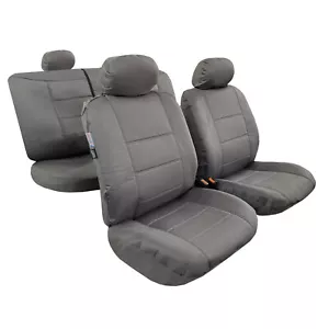 For Gray Toyota Tacoma TRD Seat Covers Full Set Waterproof Canvas Protection - Bild 1 von 2