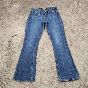 Lucky Jeans Womens 27 Boot Cut Low Rise Dark Wash Denim Stretch Sofia 28x31 - Picture 1 of 14