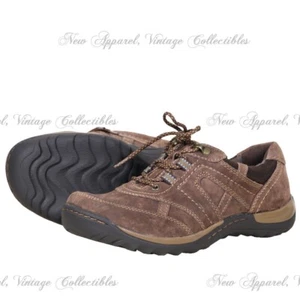 Earth Women's Size 6W Suede Lace Up Walking/Hiking Shoes, Casual Comfort Oxfords - Picture 1 of 8