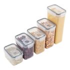 Food Storage Containers, 5 Size Single Airtight Clear Storage Containers,8481