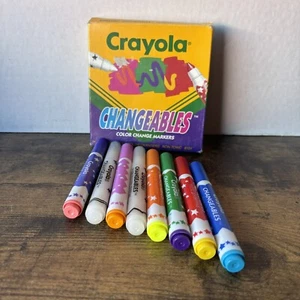 Vintage 1992 Crayola Changeables Color Change Markers - New Open Box - Picture 1 of 10
