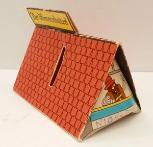 Banco de monedas vintage Der Wienerschnitzel marco en A restaurante cartulina plegable 1972 - Imagen 1 de 3