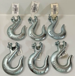 Clevis Slip Hook 1/4" Campbell T9401424 Zinc Plated Grade 43 ~LOT of 2 - Picture 1 of 6