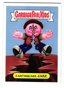 Earthquake Jake 2017 Garbage Pail Kids Adam-Geddon Natural Disasters Sticker - Picture 1 of 2