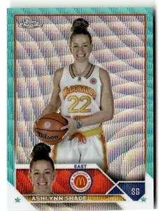 2023 Topps Chrome McDonald's #84 Ashlynn Shade Aqua Wave Refractor #/199 - Imagen 1 de 2