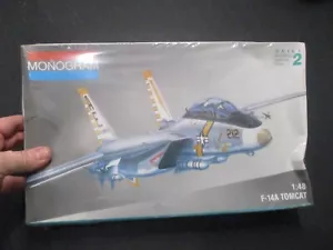 Vintage 1991 Monogram 1:48 F-14A Tomcat Plastic Model Kit Factory Sealed #6803 - Bild 1 von 5