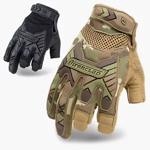 Ironclad Tactical Trigger Impact Gloves Fingerless Airsoft Military Army Combat - Picture 1 of 17