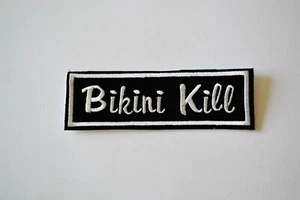 Bikini Kill Embroidered Iron-On Punk Rock Alternative Riot Power Patch Badge - Imagen 1 de 2