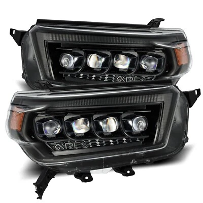 For 10-13 Toyota 4Runner Alpharex Nova Alpha Black LED Projector Headlights - Image 1 of 4