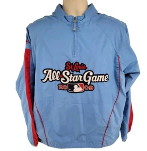 St Louis Cardinals All-Star Game 2009 Jacket Majestic Size M Blue - Picture 1 of 10