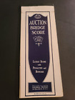 Vintage Auction Bridge Score Pad Booklet
